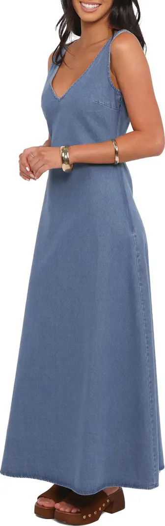 Odelia Cotton Denim Maxi Dress | Nordstrom