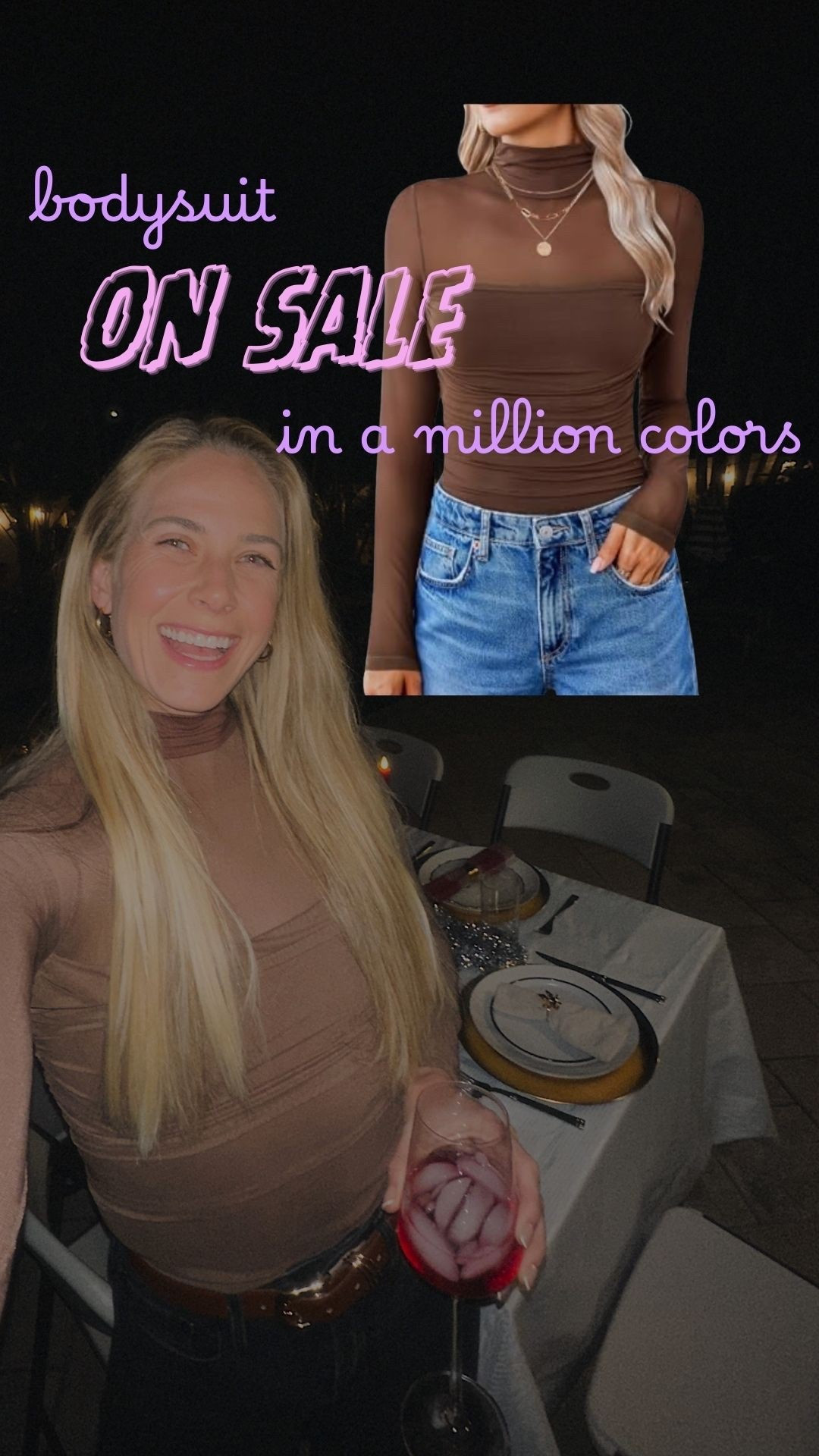 long sleeve bodysuit that hugs your body in all the right places (!!!) on sale 

#LTKFindsUnder50 #LTKSeasonal