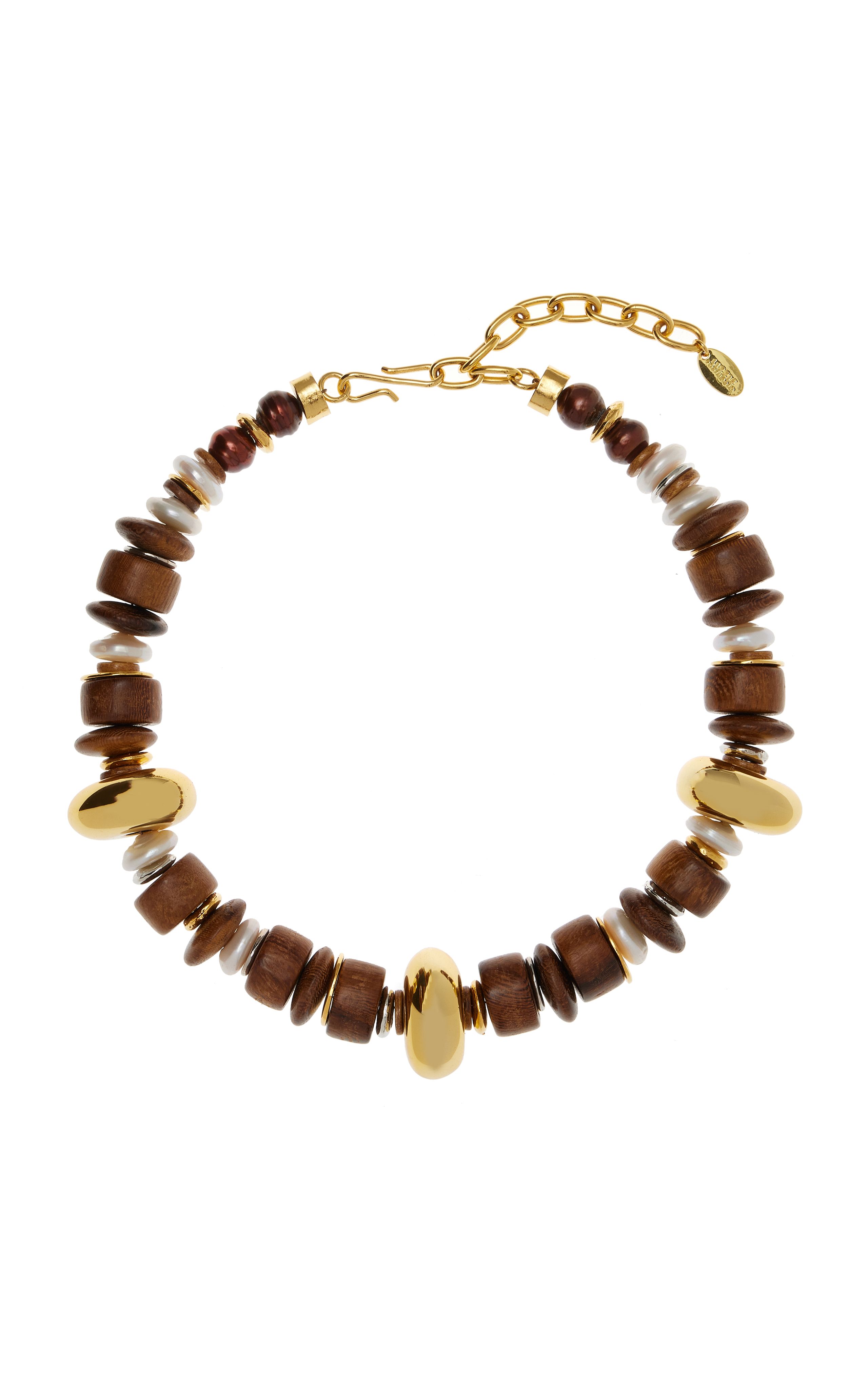 Robles Wooden Bead Necklace | Moda Operandi (Global)