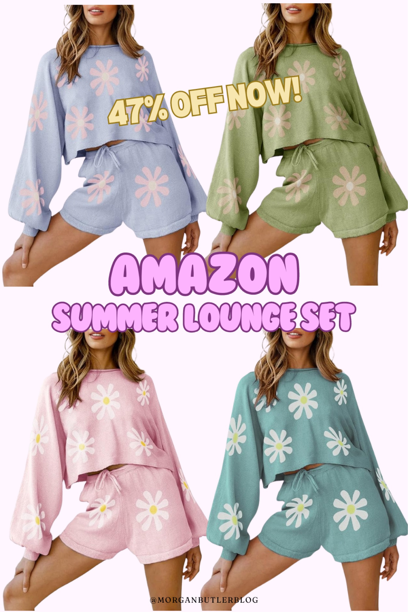 Amazon Summer Lounge Set on sale NOW 🔥 This would be so cute for late nights on the beach, cover up after swim days, late boating nights, or hanging around the campfire! Almost HALF off right now and so many cute colors!

#LTKSeasonal #LTKSaleAlert #LTKFindsUnder50
