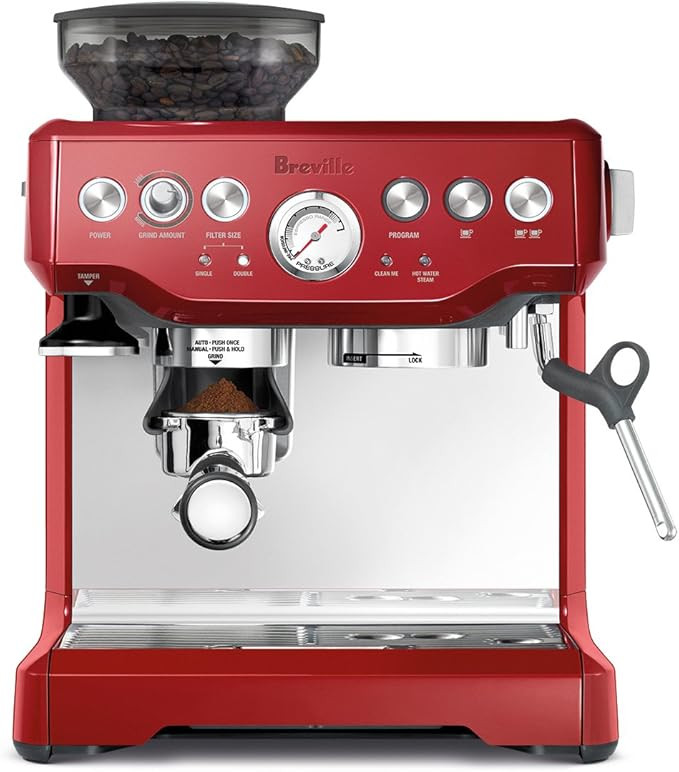 Breville BES870CBXL Barista Express Espresso Machine, Cranberry Red | Amazon (US)