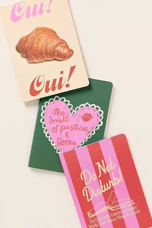 Flexi Cover Lined Notebooks, Set of 3 | Anthropologie (US)