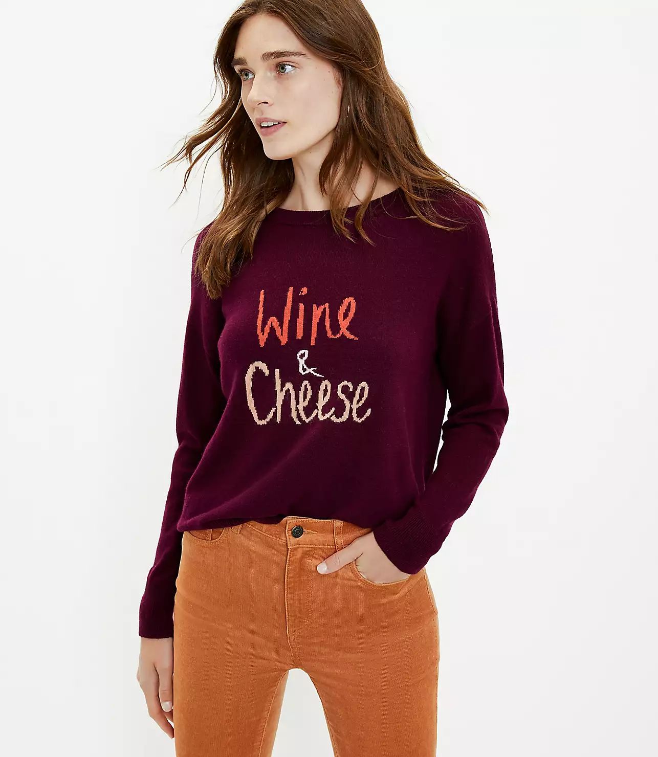 Wine & Cheese Sweater | LOFT