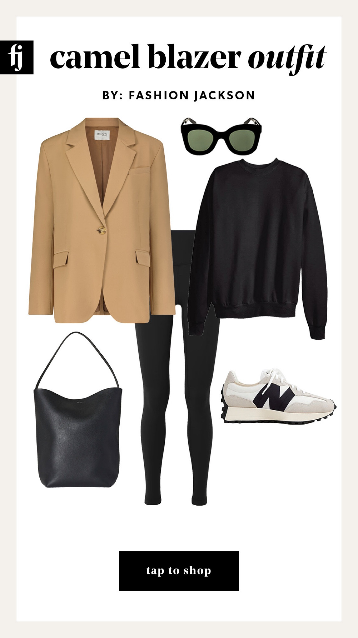 Camel blazer outfit idea #fashionjackson #camelblazer #MAYSON 

#LTKfindsunder100 #LTKstyletip #LTKshoecrush