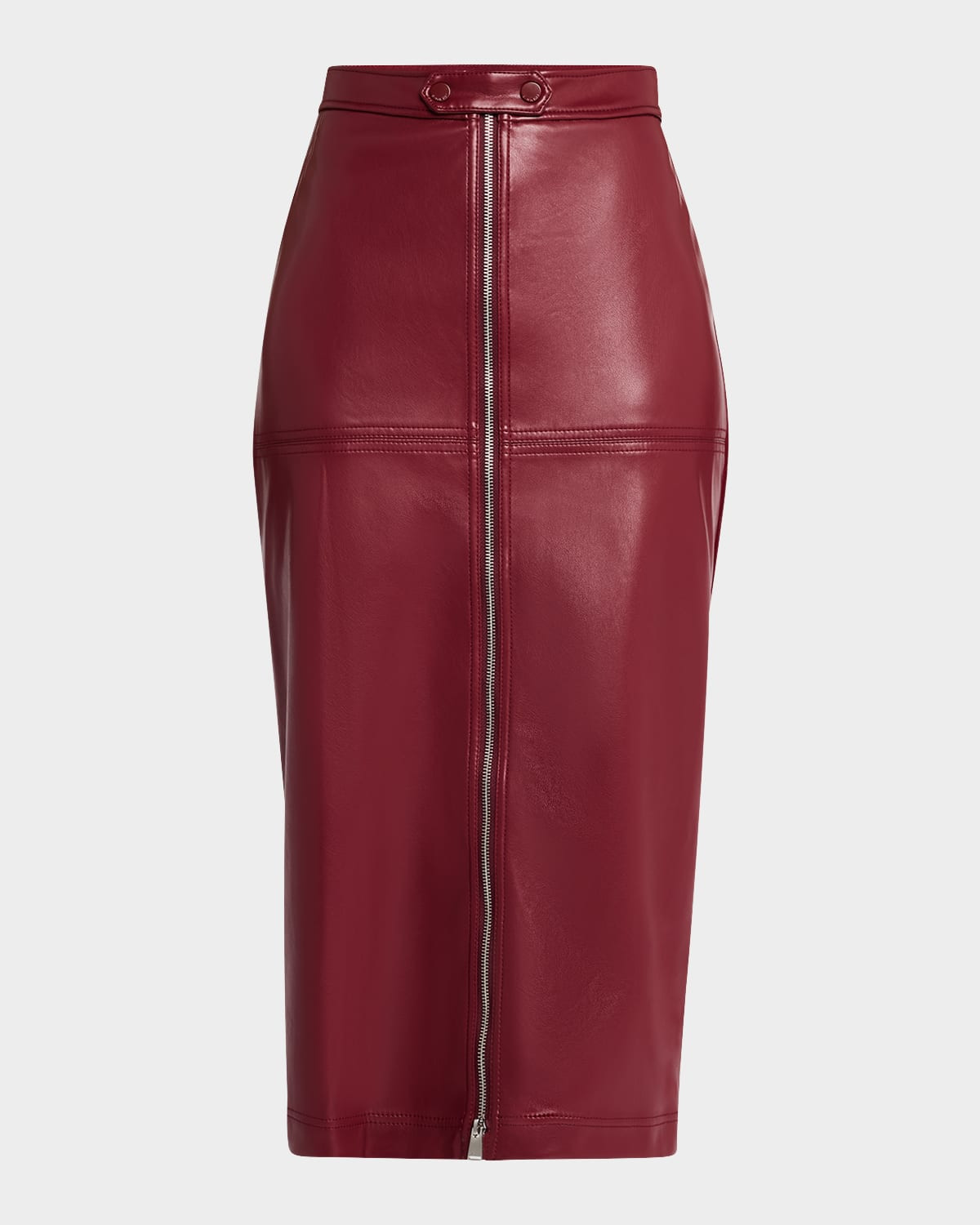 Biana Zip Column Midi Skirt | Neiman Marcus