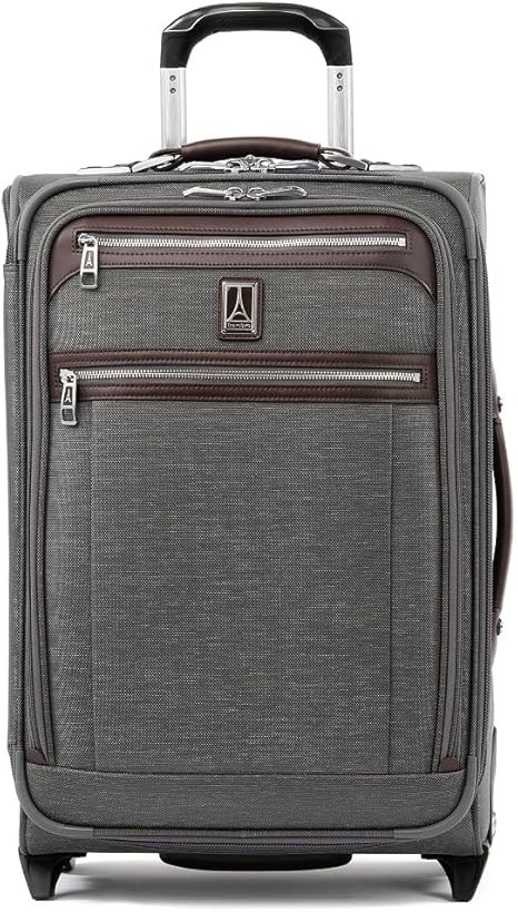 Travelpro Platinum Elite Softside Expandable Carry on Luggage, 2 Wheel Upright Suitcase, USB Port... | Amazon (US)