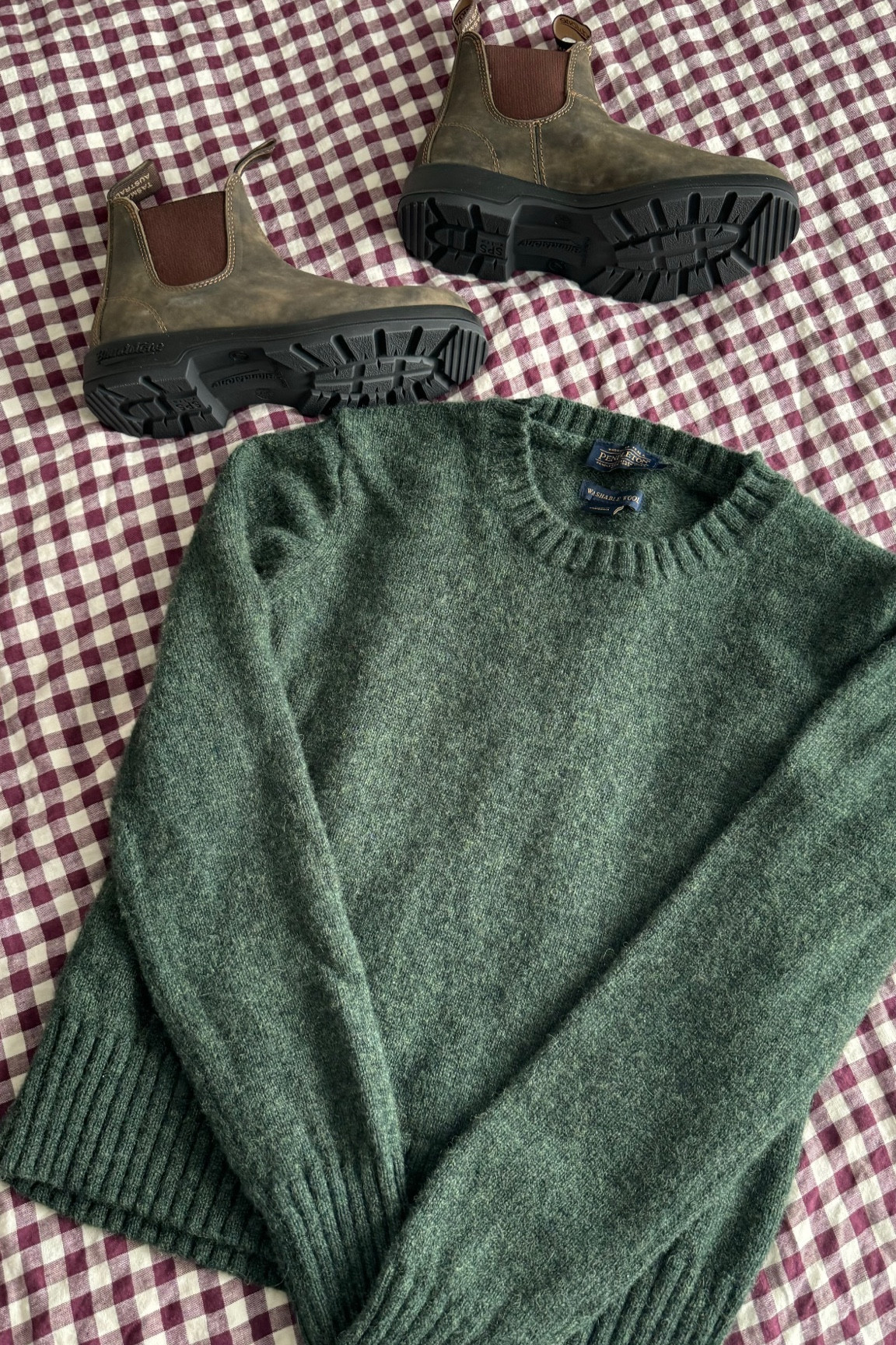Wool sweater was from Pendleton