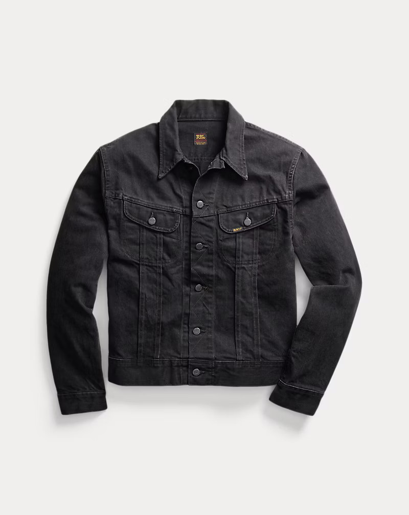 Worn-In Black Denim Trucker Jacket | Ralph Lauren (UK)