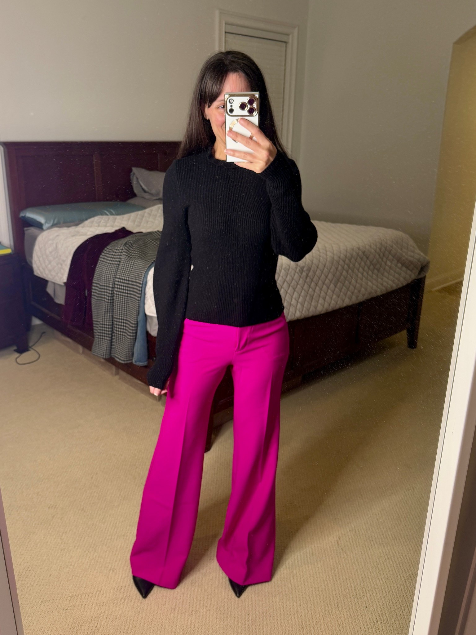 These bright pink editor pants are on sale for 40% off for Black Friday!  

#LTKCyberWeek #LTKSaleAlert #LTKWorkwear
