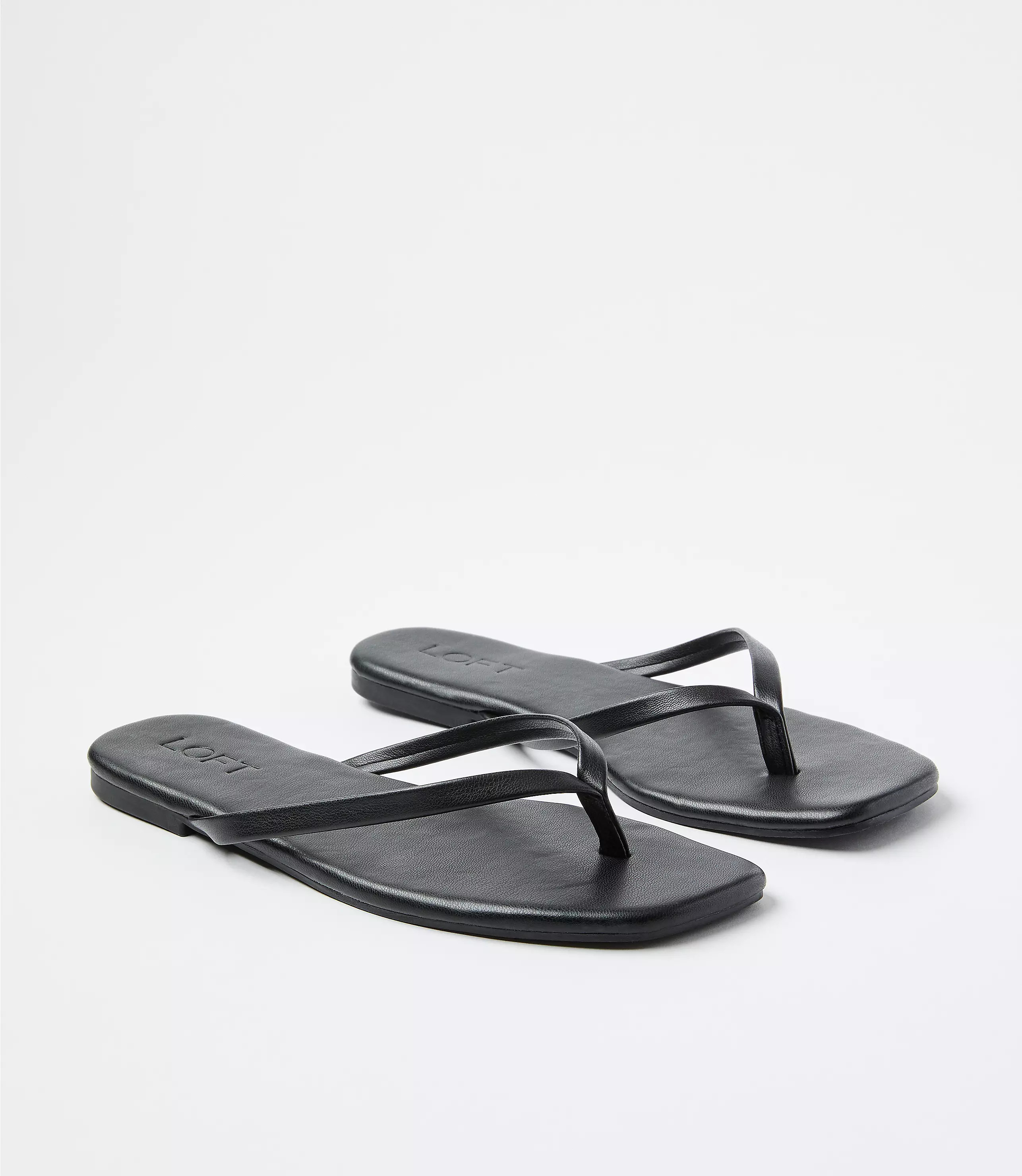 Square Toe Flip Flops | LOFT