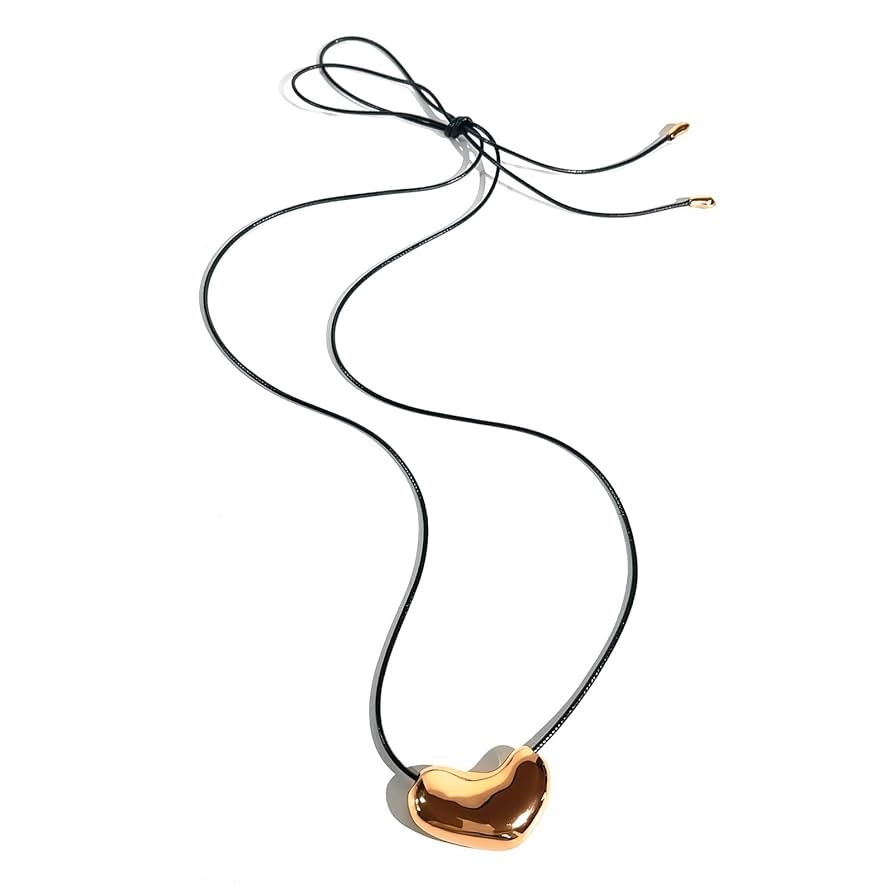 Adjustable Leather Rope Necklace with Swirls Pendant Supplies for Trendy Men and Women Versatile ... | Amazon (US)