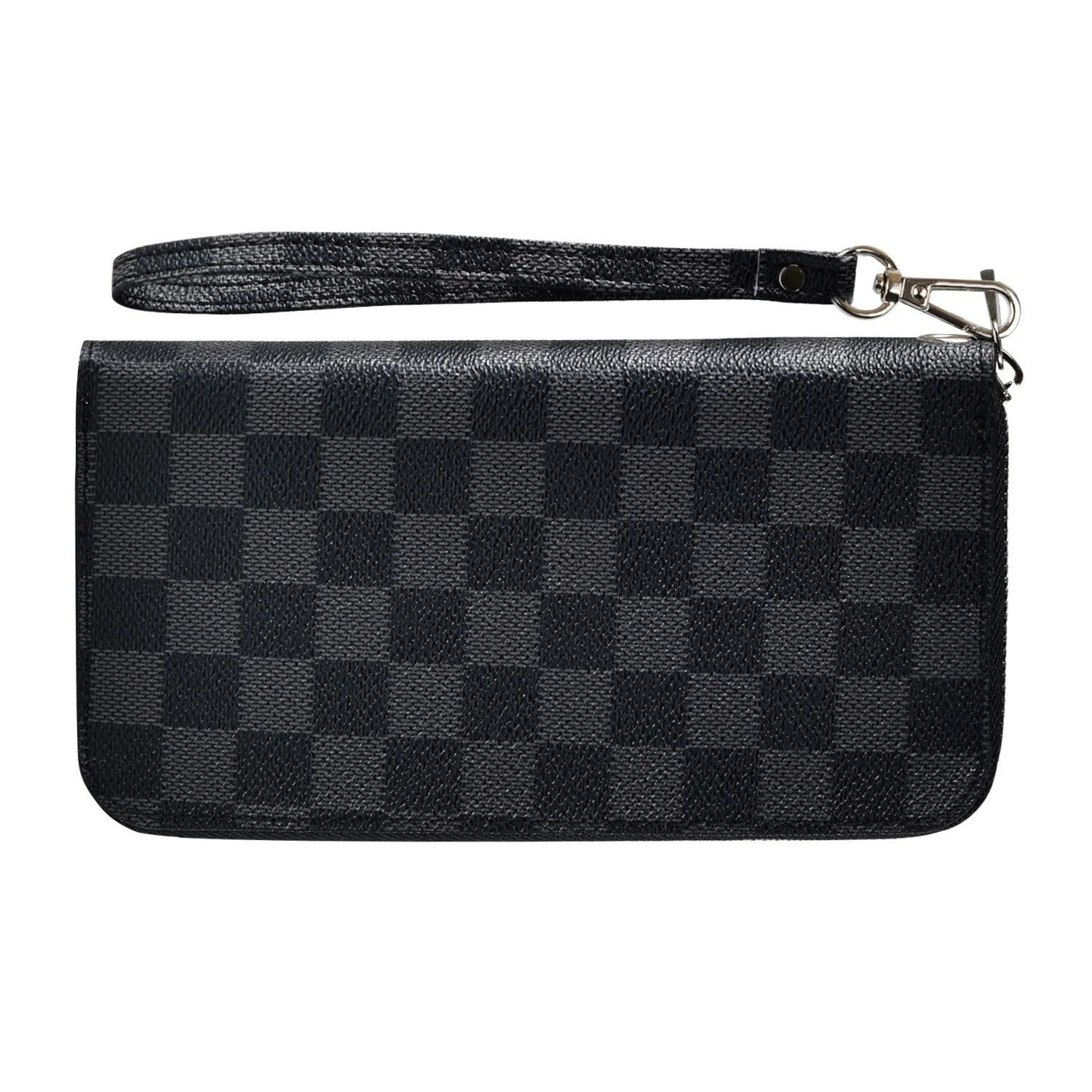 Coolmade Women's Checkered Zip Around Wallet and Phone Clutch - RFID Blocking with Card Holder Or... | Walmart (US)