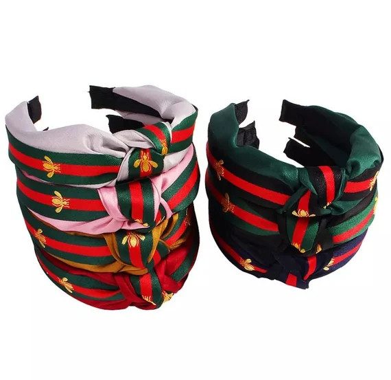 Women Bee Headband Twist Alice Top Knot Plain Hair Band Lady - Etsy | Etsy (US)