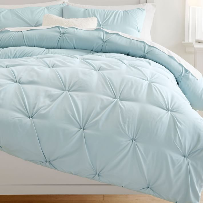 Microfiber Pintuck Comforter & Sham | Pottery Barn Teen