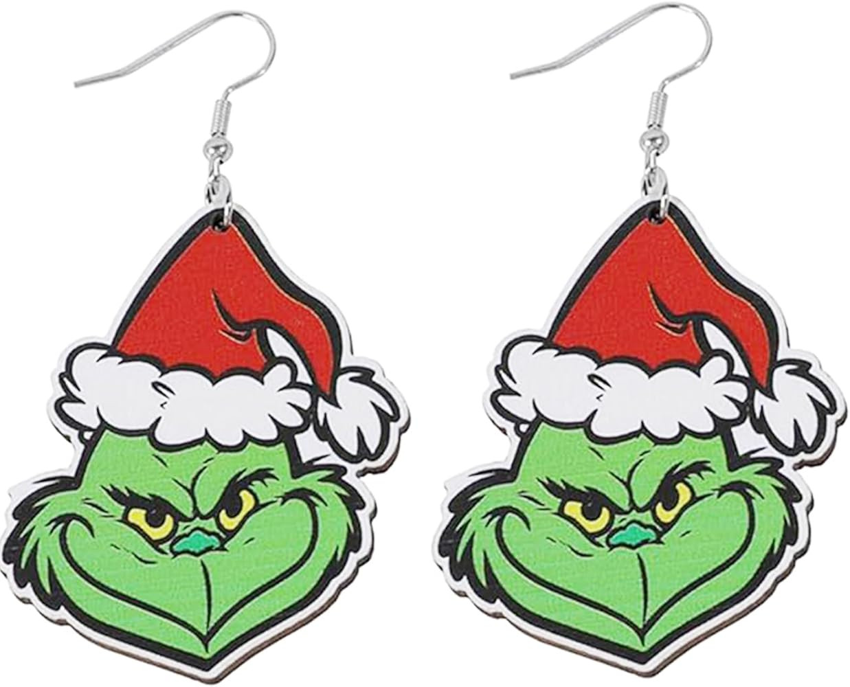 Christmas Green Monster Grinchmas Earrings for Women Christmas Holiday New Year Jewelry Xmas Gift... | Amazon (US)