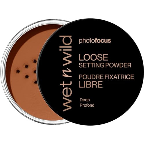 wet n wild Photo Focus Loose Baking Setting Powder, Highlighter Makeup, Medium-Deep to Deep Skin Tones - Deep | Amazon (US)