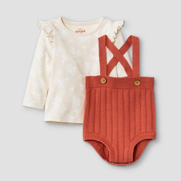 Baby Girls' Sweater Top & Bottom Set - Cat & Jack™ Cream | Target