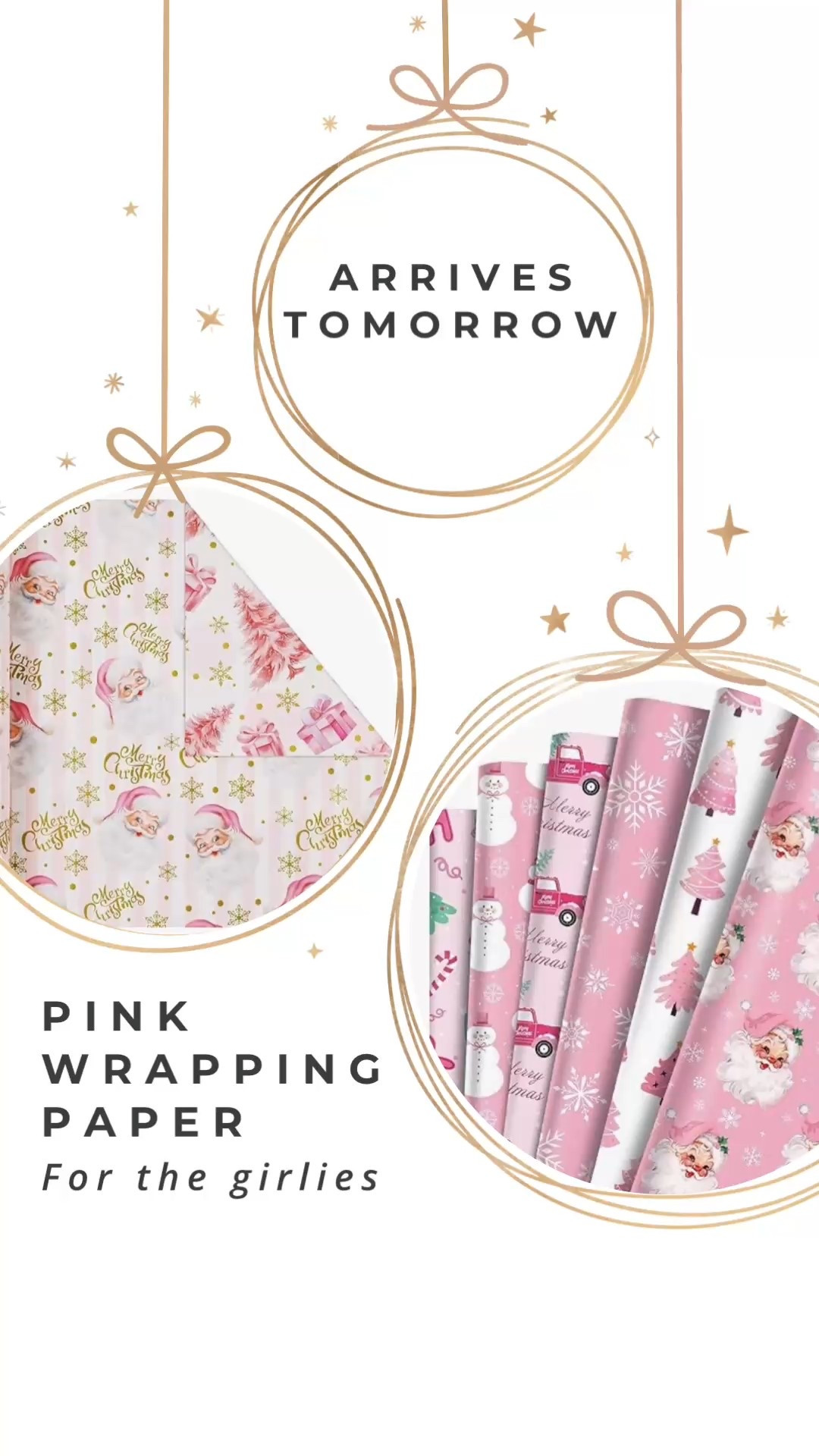 Pink wrapping paper for the girlies! Girly wrapping paper, pink Christmas wrapping paper, girly Christmas 

#LTKGiftGuide #LTKSeasonal #LTKHoliday