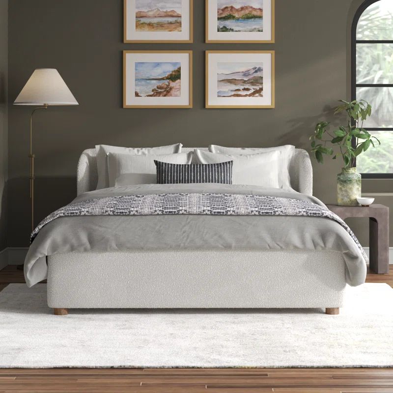 Helios Upholstered Wingback Bed | Wayfair North America