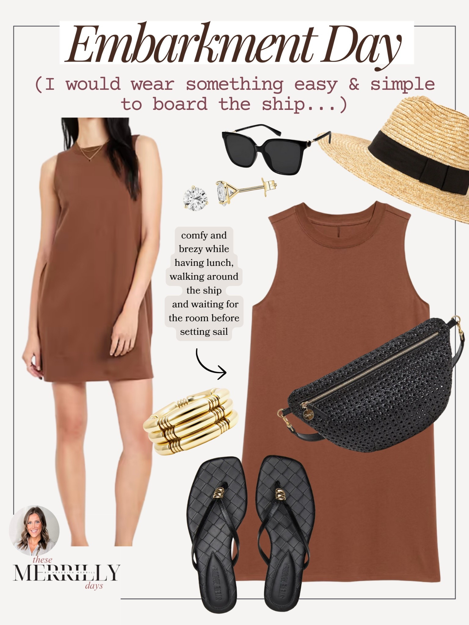 Cruise Vacation Capsule: Embarkment Day / what to pack / summer dress / straw hat / woven black belt bag 

#LTKTravel #LTKShoeCrush #LTKItBag