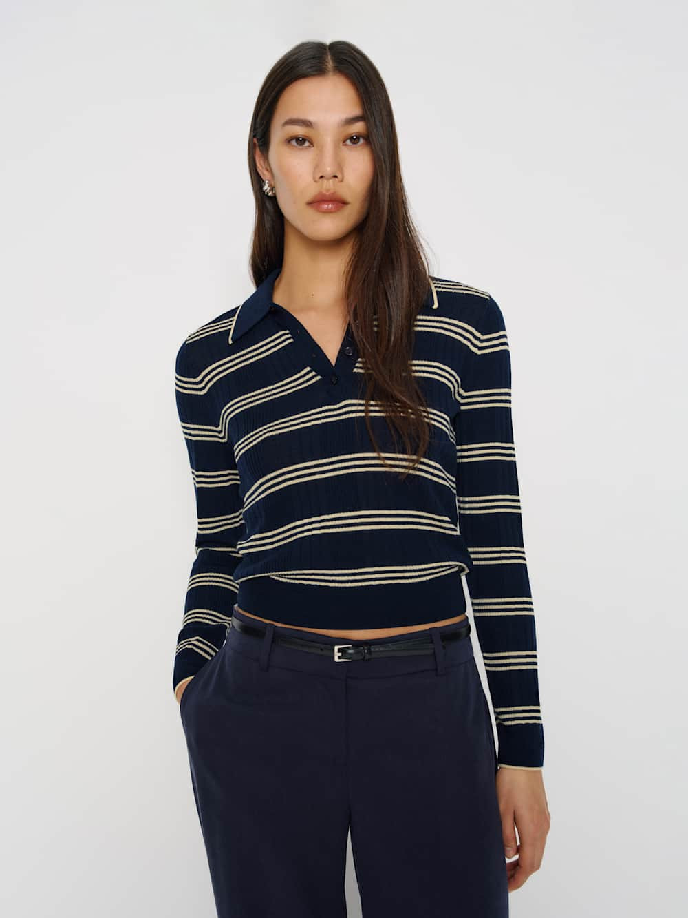 Hermia Regenerative Merino Polo | Reformation (Global)