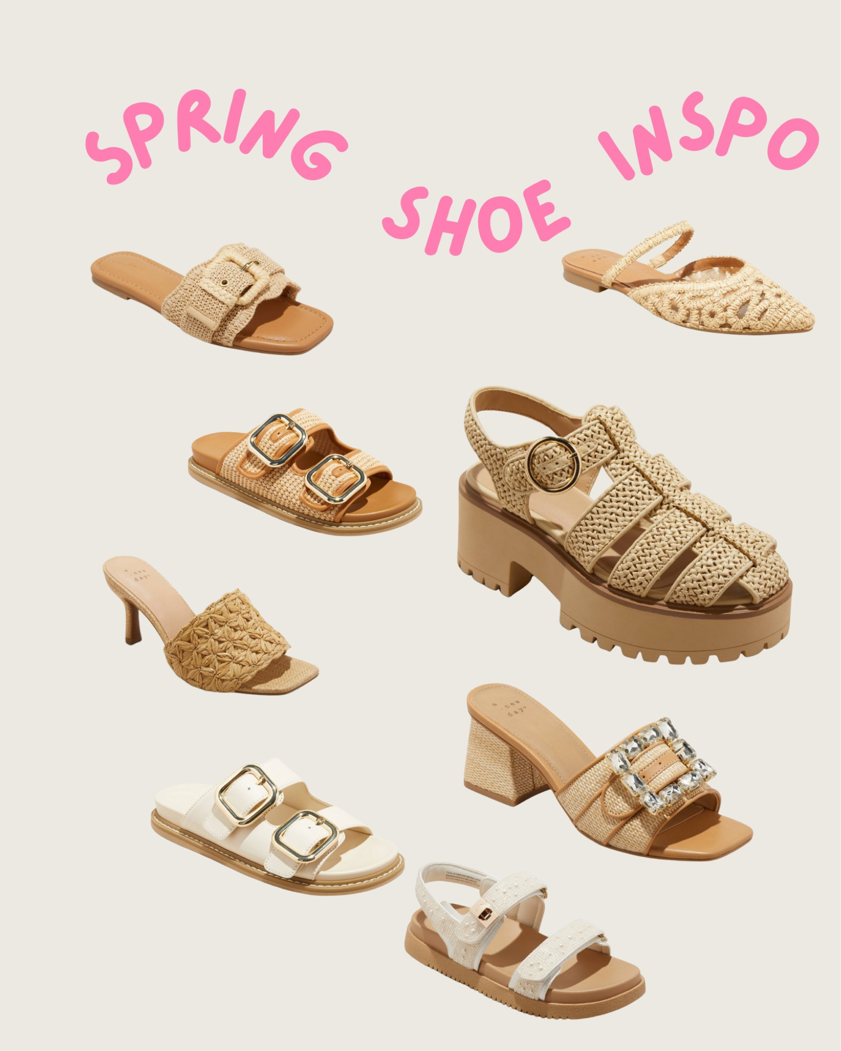 Spring shoe inspo, neutral shoe, sandal, chunky heel

#LTKFindsUnder50 #LTKSeasonal #LTKStyleTip
