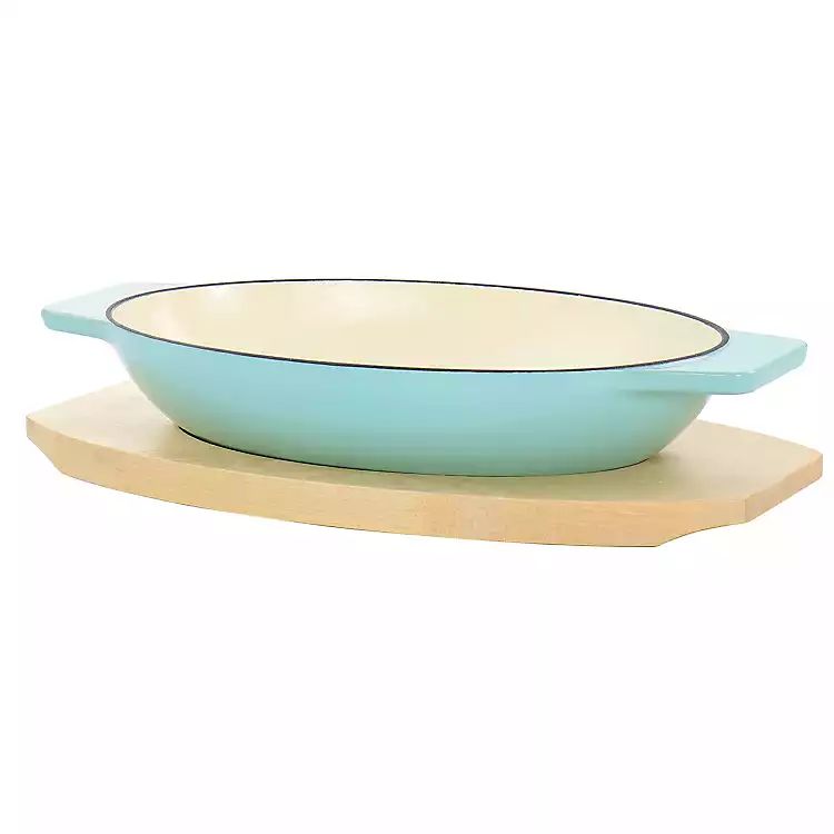 Martha Stewart Aqua Casserole Dish with Trivet | Kirkland's Home