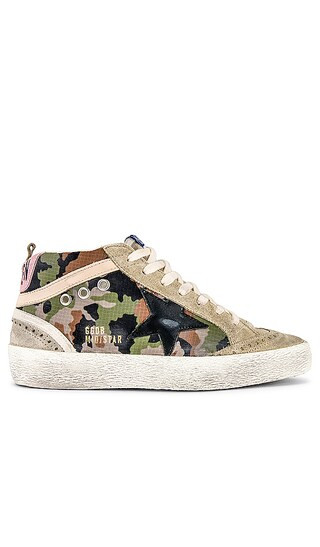 Mid Star Sneaker in Green Camoflage, Taupe, Black, Beige, & Antique Pink | Revolve Clothing (Global)