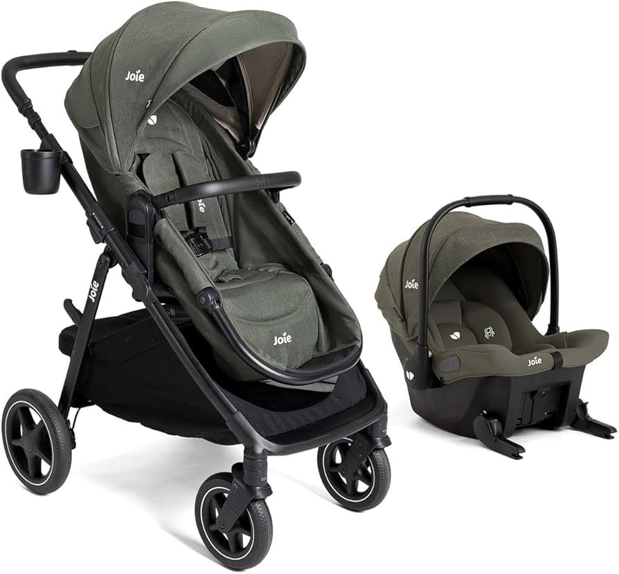 Joie Baby, Ginger LX 4-in1 Stroller + Joie Baby Mint Latch Car Seat (Evergreen) | Amazon (US)