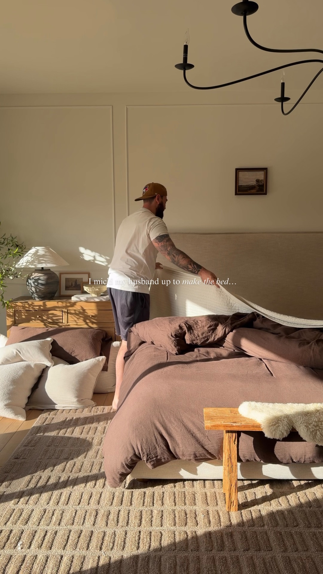 Spend the next 42 seconds watching my husband make the bed… it actually took him 7 minutes start to finish, but I trimmed it down for your viewing pleasure 😂

From 1–10… how did he do??

He was deeply committed to the tuck… that never actually happened 💀 and honestly, I’d love to have that level of confidence in anything I do hahah

We know our roles in this house… he keeps the vehicles full of gas and running… and the bed? yeah, he never has to touch it again 😂



#LTKcanada #LTKhome #LTKsale