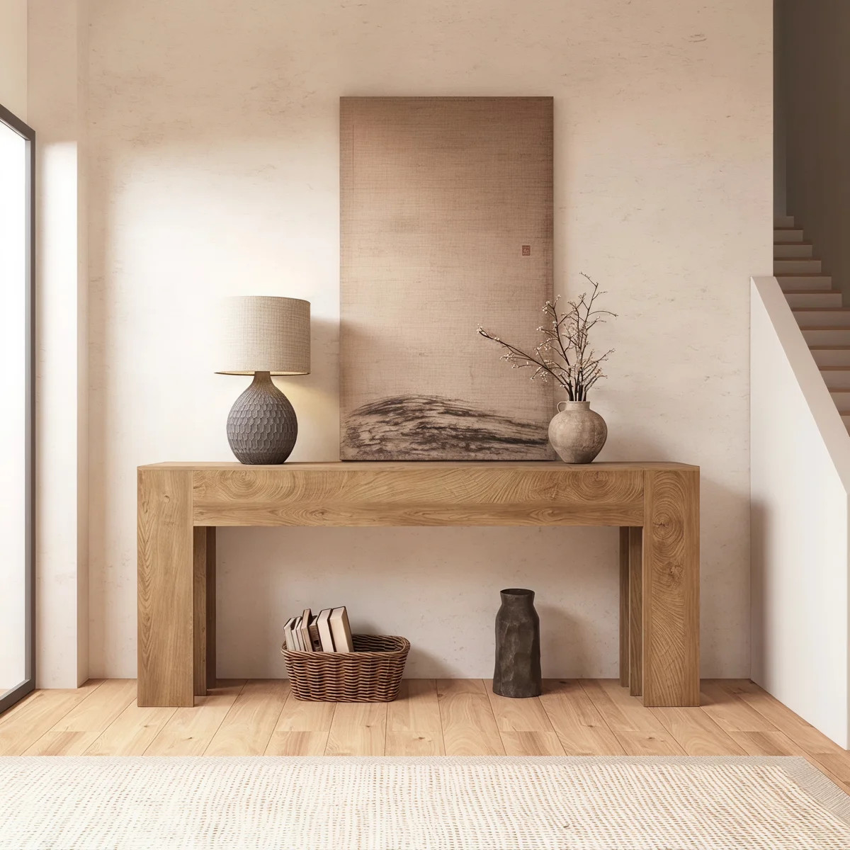 78.74'' Solid Wood Long Console Table for Entryway | Wayfair North America