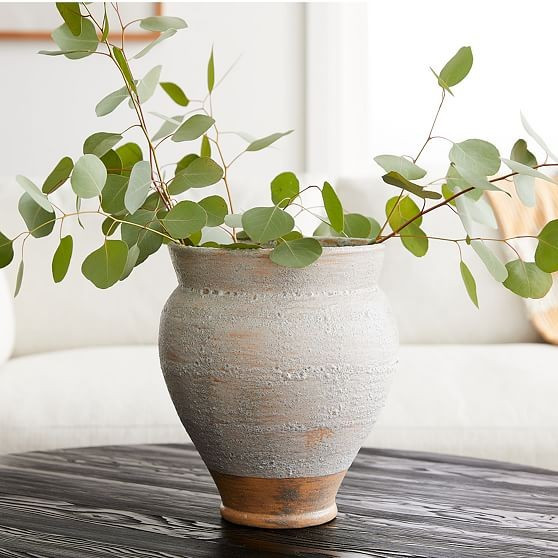 Rustic Vase, Wide | West Elm (US)