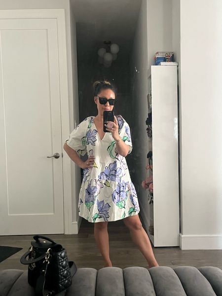 I’m skeptical about this floral dress.  Can you tell? But, I think it would work for someone who doesn’t wear black all the time. Haha. I’m wearing an xs. This is the same dress that I tried in black.

#LTKSwim #LTKShoeCrush #LTKTravel