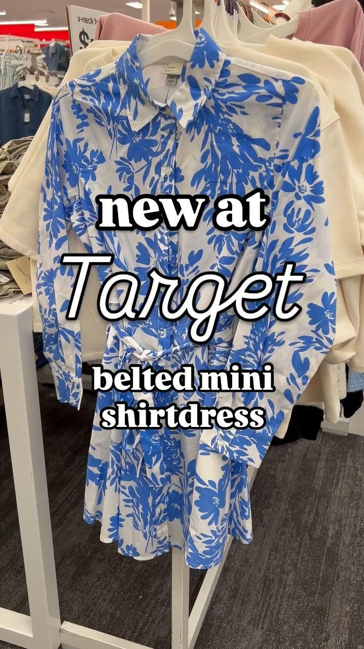 New belted mini shirtdress at Target 🎯

#LTKStyleTip #LTKWatchNow #LTKFindsUnder50