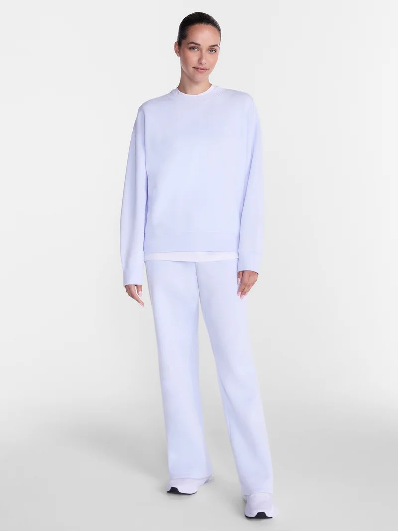 Athletic Works Women's and Women's Plus Fleece Sweatshirt with Long Sleeves, Sizes XS-4X | Walmart (US)