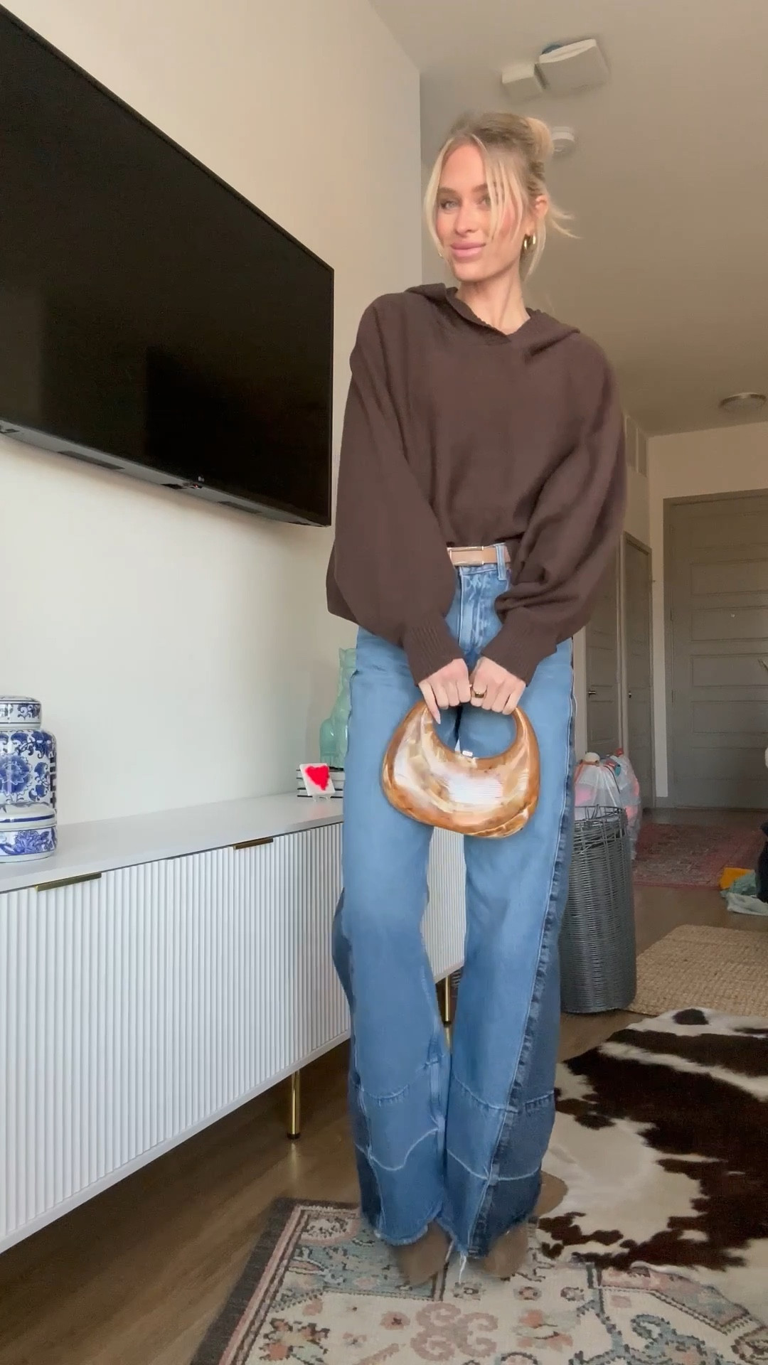 Jeans are Zara. Sweatshirt is shop Karlie!! 

#LTKSeasonal #LTKootd #LTKPetite