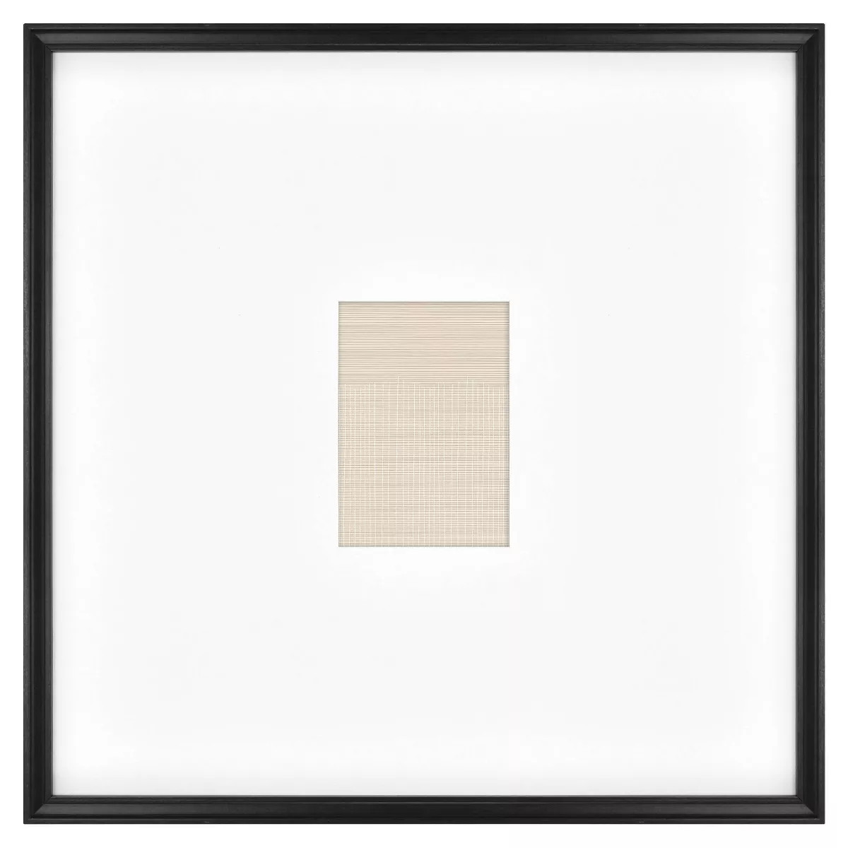 21.49" x 21.49" Matted to 5" x 7" Gallery Single Image Frame Black - Threshold™ designed with S... | Target