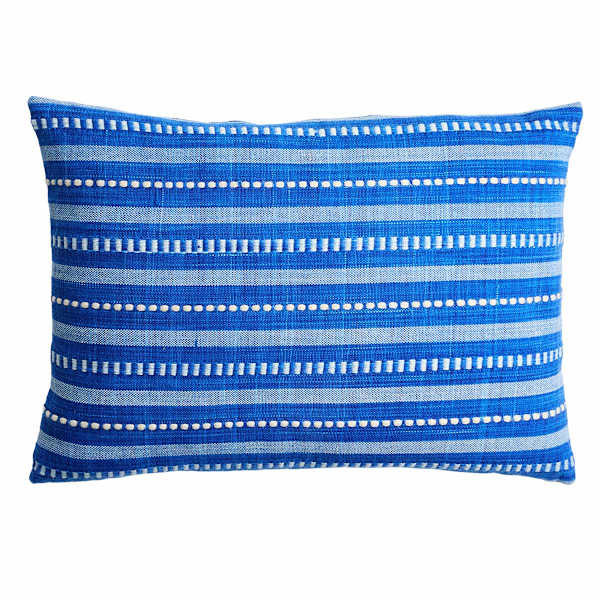 Shop all  Honeybloom




Dark Blue Stripe Woven Lumbar Outdoor Throw Pillow, 14x20








	
		
... | At Home