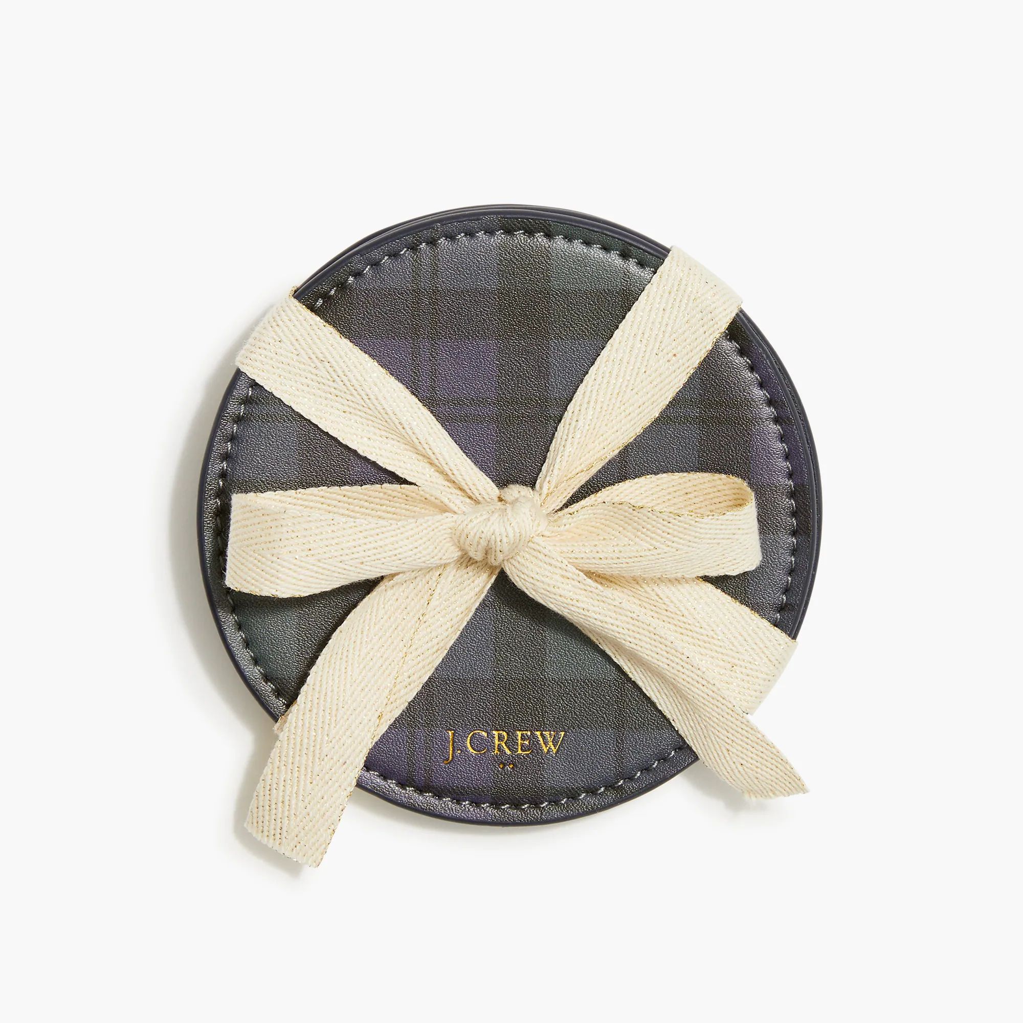 Black Watch plaid beverage coasters | J.Crew Factory