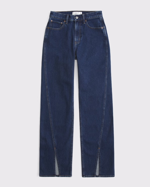 Curve Love High Rise 90s Relaxed Jean | Abercrombie & Fitch (US)