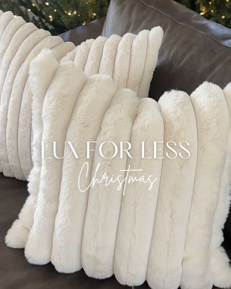 Amazing faux fur pillow covers that are super soft, great quality and have a hidden zipper! They come in many colors I got them both in this creamy white color! Best $10 I spent

#LTKHoliday #LTKhome #LTKHolidaySale