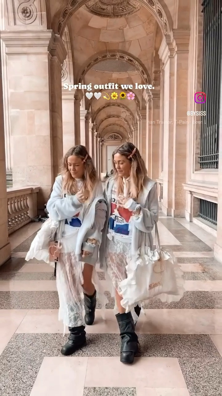 Oversized hoodies, lace skirts and long printed tees.. paired with some biker boots and our white oversized pillow ruffle bag of our brand @prettypiecesbySiss shoppable: www.bySiss.com 💕💕

#LTKVideo #LTKfindsunder100 #LTKstyletip