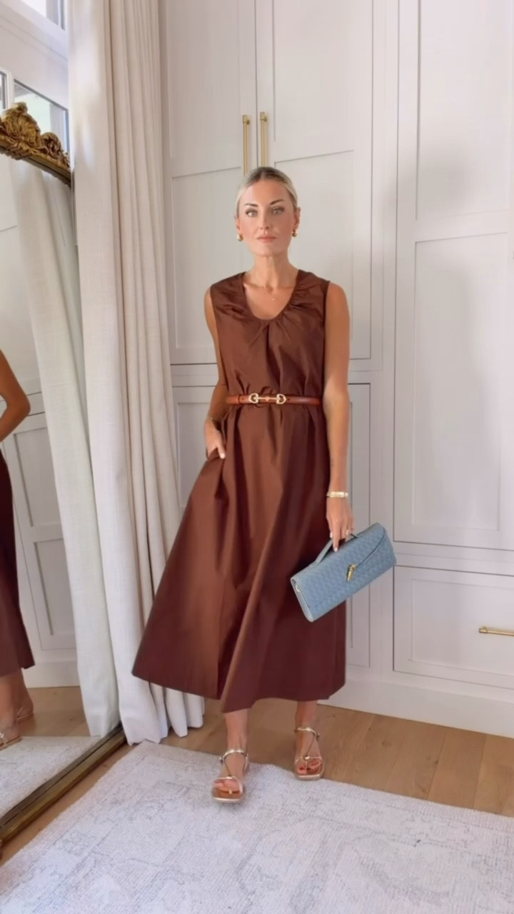Gold accessories is an easy way to elevate your looks! This dress, purse, and sandals are all Amazon, but you would never know! Wearing S! 

Loverly Grey, brown dress, midi dress, fall outfit, Amazon, chic looks

#LTKSeasonal #LTKootd