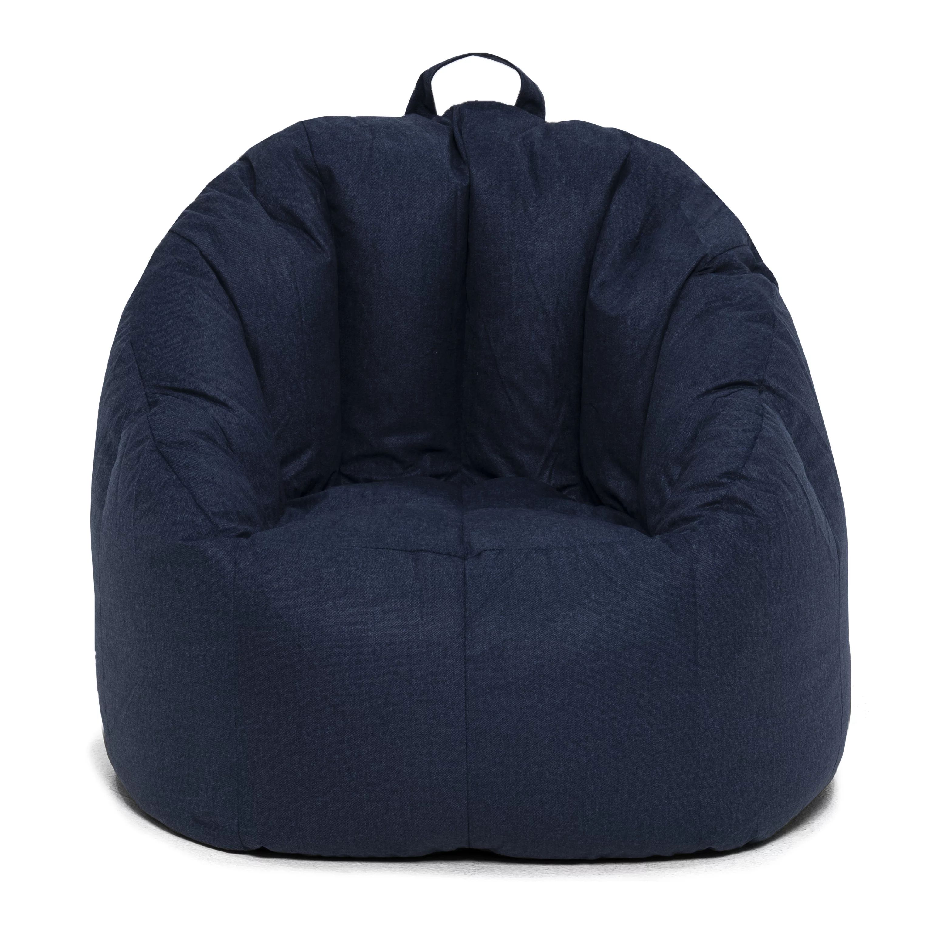 Big Joe Joey Bean Bag Chair, Blue Denim Lenox - Walmart.com | Walmart (US)