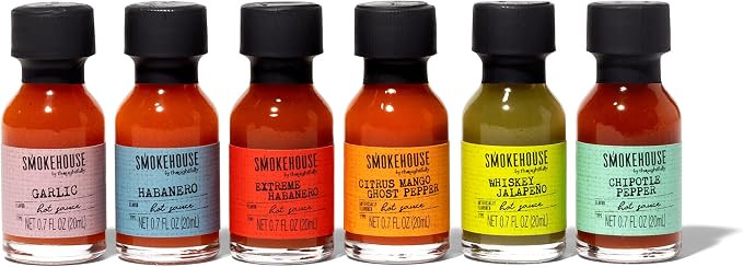 Smokehouse by Thoughtfully, Global Traveler Hot Sauce Collection, Flavours Include Habanero, Chip... | Amazon (UK)