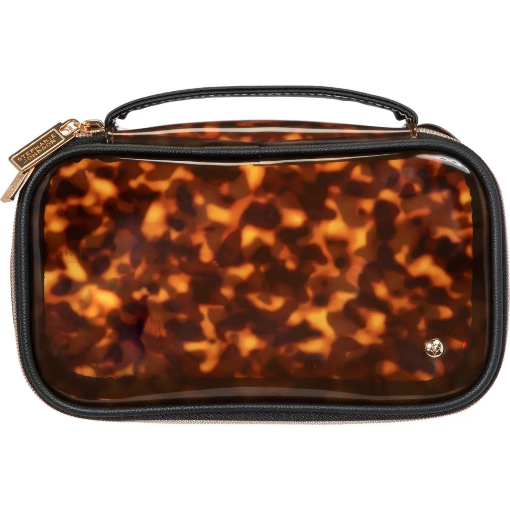 Stephanie Johnson Claire Miami Tortoise Medium Makeup Bag at Nordstrom | Nordstrom