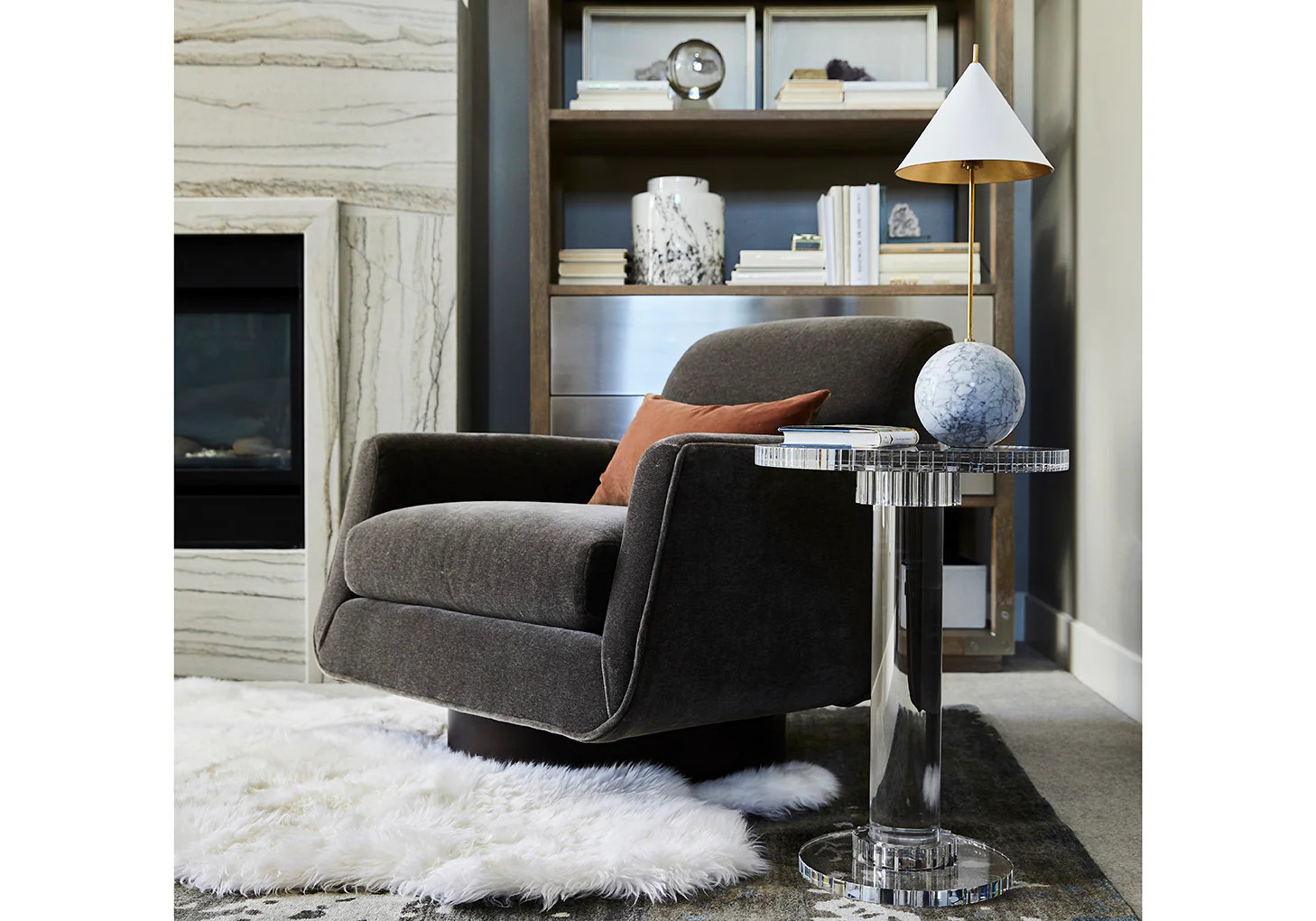 CLEO ORB BASE ACCENT LAMP | Alice Lane Home Collection