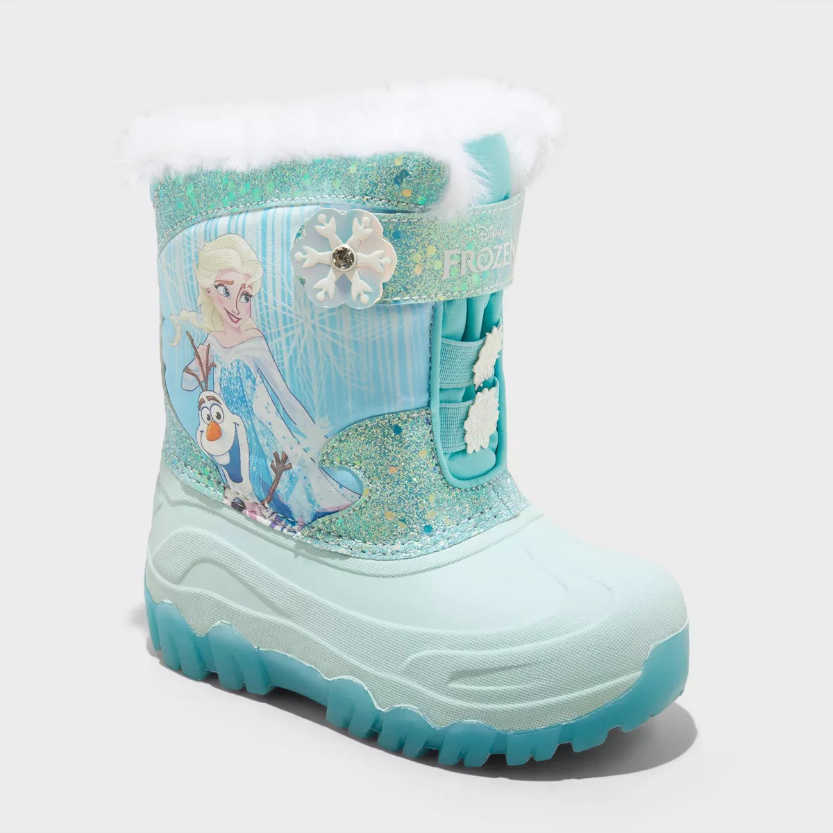 Toddler Frozen Waterproof Winter Boots - Blue 11T | Target