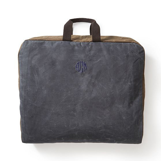 Waxed Canvas Garment Bag | Mark and Graham