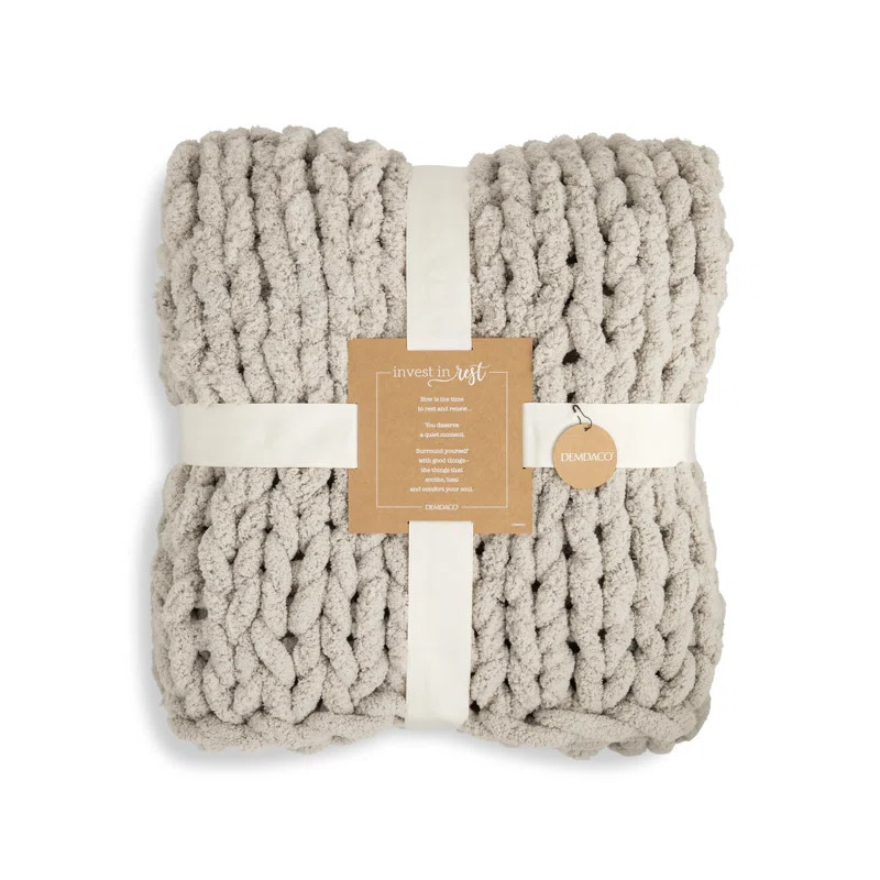 Comfort Accessories Chunky Knit Throw Blanket | Wayfair North America